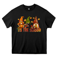 Black tis the season gnomes Heavy Core Tee - CowGirlArtShop