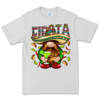 Dove Grey Fiesta gnome with tacos Mexico Premium Tee - HowdyJamesFarm