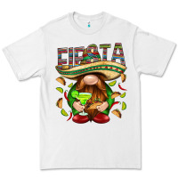 White Fiesta gnome with tacos Mexico Premium Tee - HowdyJamesFarm