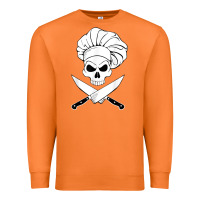 Carrot chef skull and crossbones knives halloween Premium Sweatshirt - linhVisuals