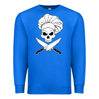 True Royal chef skull and crossbones knives halloween Premium Sweatshirt - linhVisuals