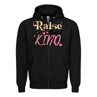 Black raise them kind Zipper Hoodie - JahusDesignShop