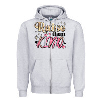 Heather Grey raise them kind Zipper Hoodie - JahusDesignShop
