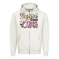 Oatmeal Heather raise them kind Zipper Hoodie - JahusDesignShop