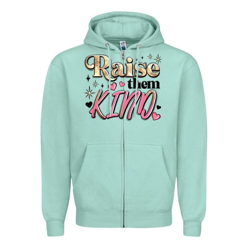 Raise Them Kind Zipper Hoodie by JahusDesignShop | Teevron