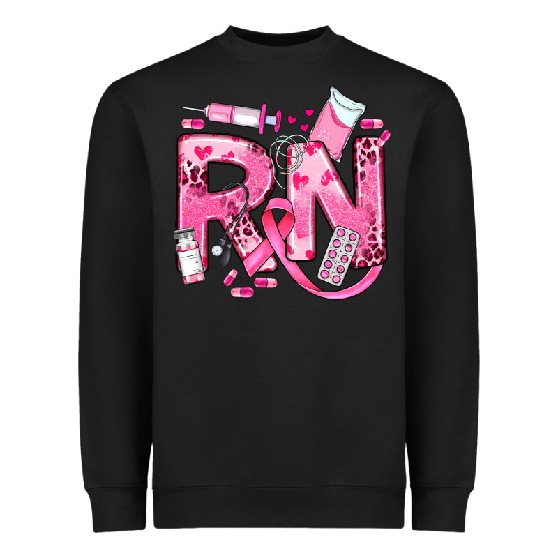 Breast Cancer Rn Registered Nurse Heavyweight Sweatshirt by JahusDesignShop | Teevron