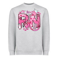 Heather Grey breast cancer rn registered nurse Heavyweight Sweatshirt - JahusDesignShop
