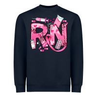 Navy breast cancer rn registered nurse Heavyweight Sweatshirt - JahusDesignShop