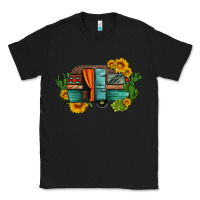 Black caravan sunflowers and cactus Classic Tee - Artiststas