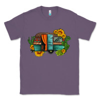 Lavender caravan sunflowers and cactus Classic Tee - Artiststas