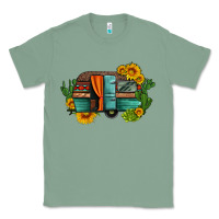 Sage caravan sunflowers and cactus Classic Tee - Artiststas