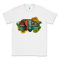 White caravan sunflowers and cactus Classic Tee - Artiststas