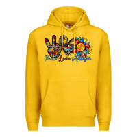 Lemon peace love autism sunflower Premium Hoodie - RacoonDesign