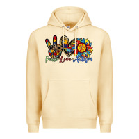 Pina Colada peace love autism sunflower Premium Hoodie - RacoonDesign