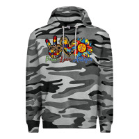 Slate Camo peace love autism sunflower Premium Hoodie - RacoonDesign