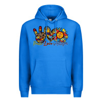 True Royal peace love autism sunflower Premium Hoodie - RacoonDesign
