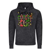 Vintage Black santas cutest elf Vintage Hoodie - CowhideDigitalArt