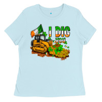 Baby Blue I dig you St. Patrick's Ladies Tee - OliviaCreatesArt