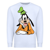 White goofy Premium Sweatshirt - linhVisuals