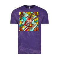 Cloud Purple softball coffee cup and bat with leopard seamless pattern bbs Vintage Tee - BundleAndBundleShop