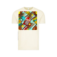 Softball Coffee Cup And Bat With Leopard Seamless Pattern Bbs Vintage Tee | Teevron