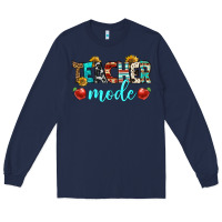 Navy teacher mode Long Sleeve Tee - BundleAndBundleShop