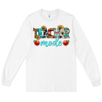 White teacher mode Long Sleeve Tee - BundleAndBundleShop