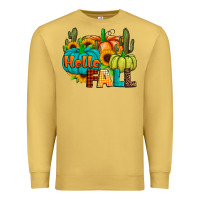 Antique Gold hello fall Premium Sweatshirt - JahusDesignShop