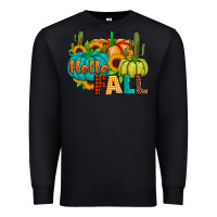 Black hello fall Premium Sweatshirt - JahusDesignShop
