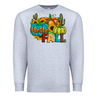 Heather Grey hello fall Premium Sweatshirt - JahusDesignShop
