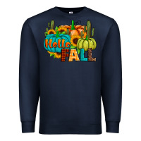 Navy hello fall Premium Sweatshirt - JahusDesignShop