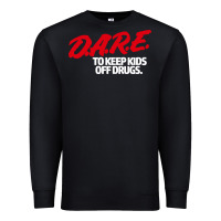 Black d.a.r.e Premium Sweatshirt - linhVisuals