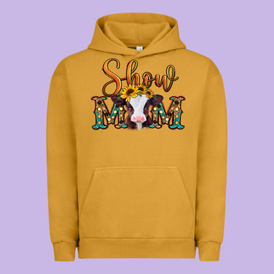 Show Mom Baby Cow Urban Hoodie Designed By Jasminsmagicworld