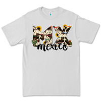 Dove Grey mexico state cowhide serape cactus Premium Tee - RanaPortraitStore