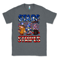 Charcoal Heather Stars and stripes gnomes 4th of july Classic Tee - CowGirlArtShop
