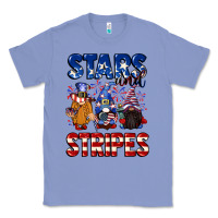 Colony Blue Stars and stripes gnomes 4th of july Classic Tee - CowGirlArtShop