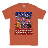 Copper Stars and stripes gnomes 4th of july Classic Tee - CowGirlArtShop