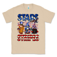Mushroom Stars and stripes gnomes 4th of july Classic Tee - CowGirlArtShop