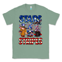 Sage Stars and stripes gnomes 4th of july Classic Tee - CowGirlArtShop