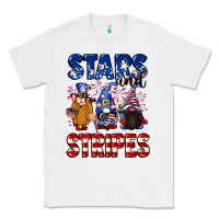 White Stars and stripes gnomes 4th of july Classic Tee - CowGirlArtShop