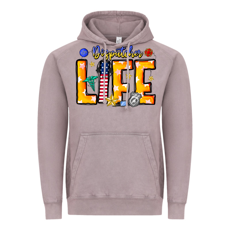 Name Tribute To First Responder Dispatchers Vintage Hoodie by CowhideDigitalArt | Teevron