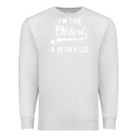 Oatmeal Heather im the oldest i make the rules siblings family Premium Sweatshirt - linhVisuals