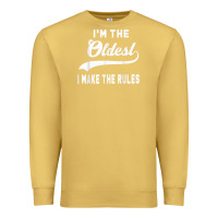 Antique Gold im the oldest i make the rules siblings family Premium Sweatshirt - linhVisuals