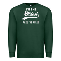 Sports Green im the oldest i make the rules siblings family Premium Sweatshirt - linhVisuals