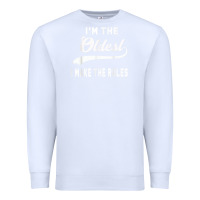 White im the oldest i make the rules siblings family Premium Sweatshirt - linhVisuals