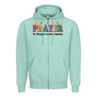 Seafoam prayer the strongest wireless connection Zipper Hoodie - JahusDesignShop