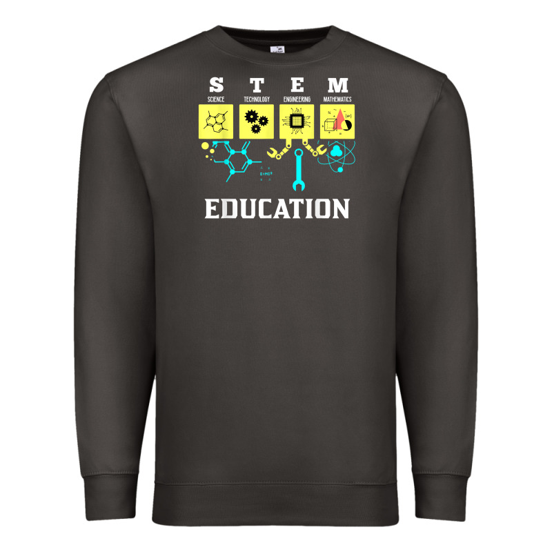Stem Education Science Tech Engineering Maths Premium Sweatshirt by linhVisuals | Teevron