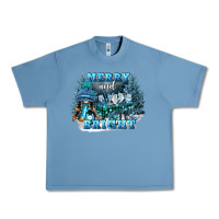 Pebble Blue merry and bright Urban Heavy Tee - FaDigitalArtStudio