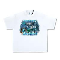 White merry and bright Urban Heavy Tee - FaDigitalArtStudio