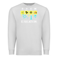 Dove Grey stem education science tech engineering maths Premium Sweatshirt - linhVisuals